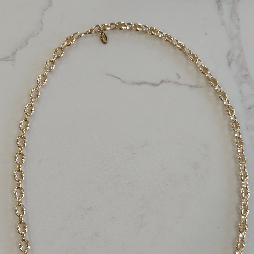 Ann Taylor Factory Classic Gold Rope Chain Necklace for Women NWOT - Picture 7 of 8